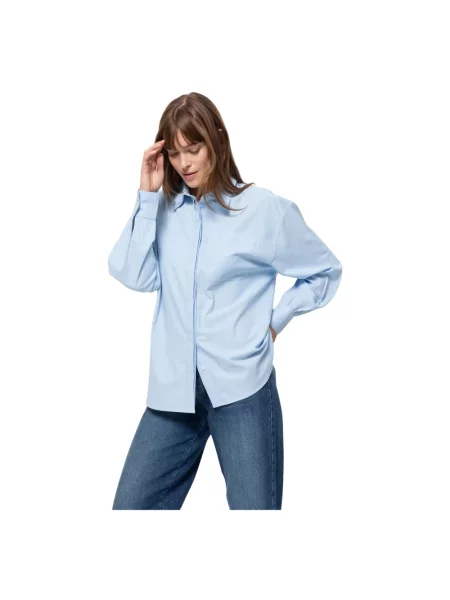 Koszula âme z twillu niebieska