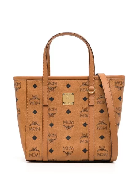 Geantă shopper Mcm maro