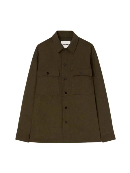 Kurtka Jil Sander wełniana brązowa