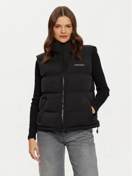 Guess Jeans Vesta čierna