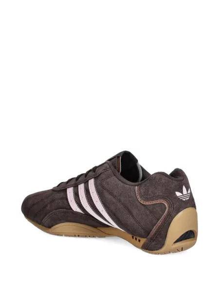 Ριγέ μισό φερμουάρ sneakers Adidas EQT σουέντ μαύρο