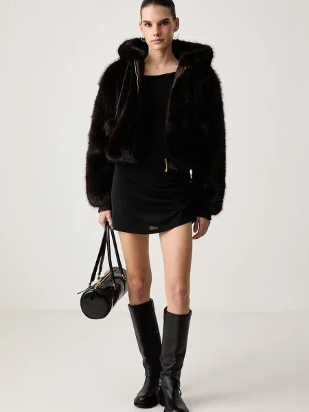 Juicy Couture демісезонна куртка HADI FUR HOODED