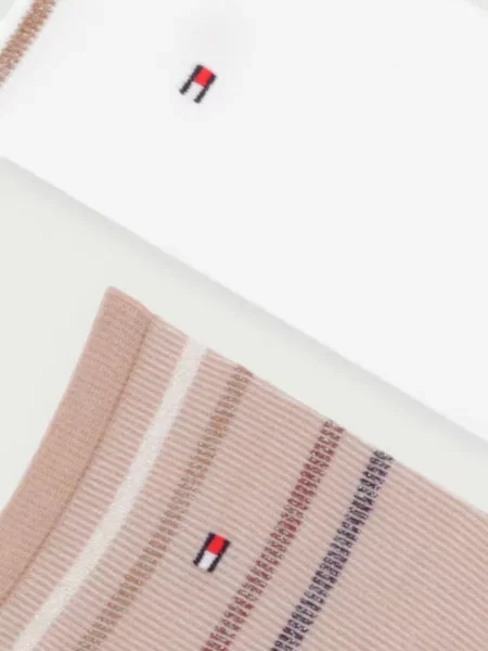 Tommy Hilfiger ponožky dámske s bavlnou béžová