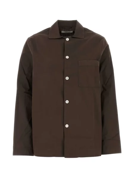 Poplínové pyžamo Tekla hnědé