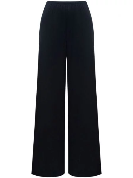 Jedwabne szerokie spodnie 12 Storeez czarne