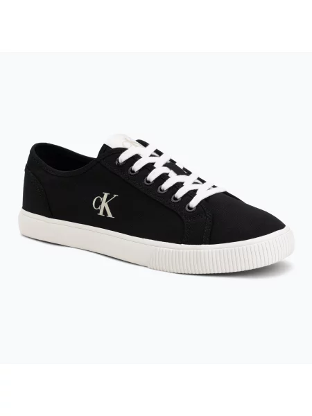 Teniși pentru bărbați Calvin Klein 3 Ess Vulc Low Mg Canvas ck black/bright white alb