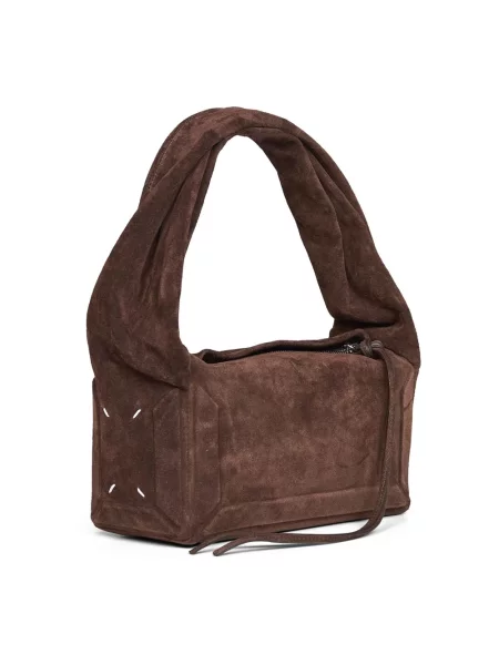 Torebka Maison Margiela skórzana brązowa