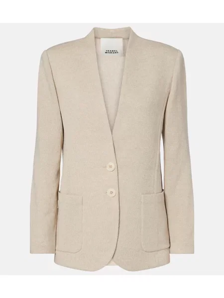 Geacă Isabel Marant de lână bej