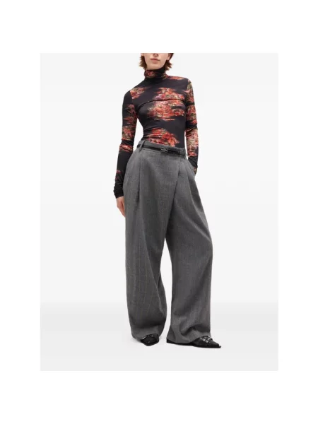 Ganni Spodnie Kobieta M Trousers szary
