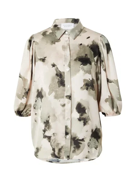 SISTERS POINT Bluza ELLA greige / puder črna