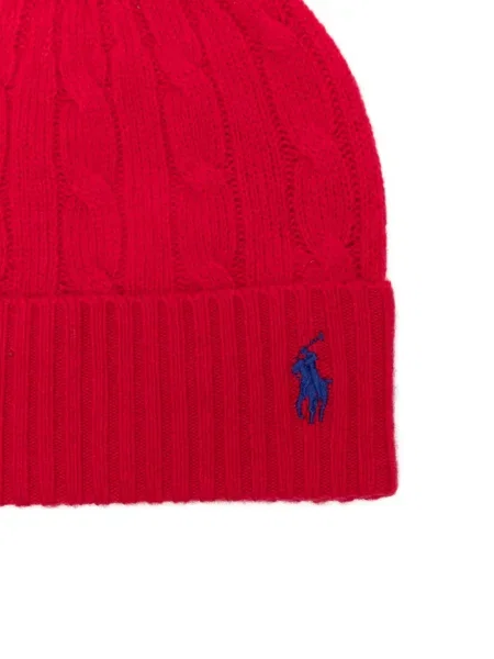 Căciulă Polo Ralph Lauren tricotate roșu