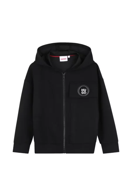 Bluza z kapturem dziecięca Hugo czarna