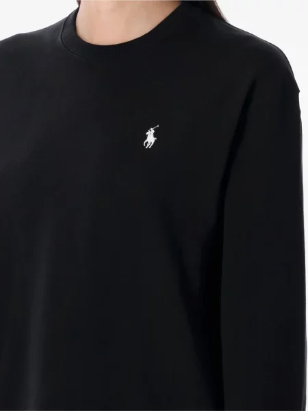 Tricou Polo Ralph Lauren lung cu decolteu în V albastru