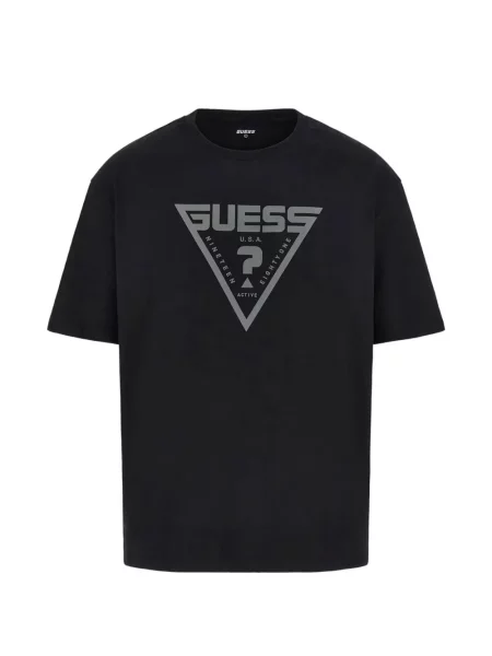 Tricou Guess cu autograf negru