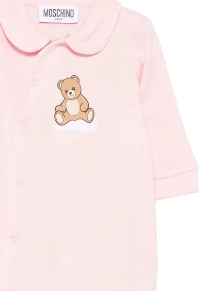Piżama dziecięca Moschino różowa