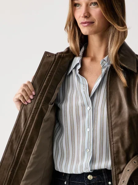Кожаная куртка Guess
