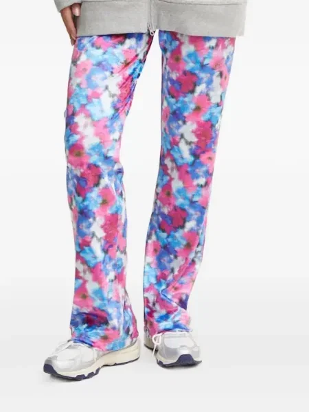 Pantaloni Adidas By Stella Mccartney din velur albastru