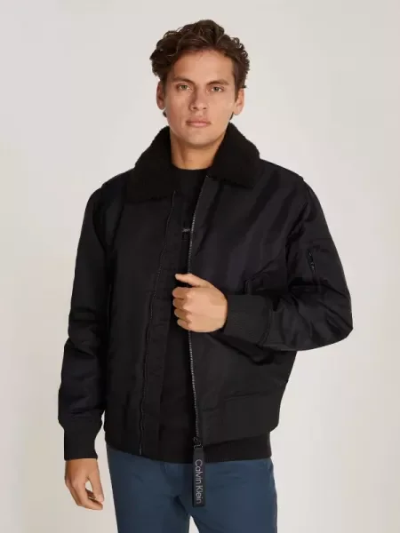 CALVIN KLEIN JEANS Geacă AVIATOR negru