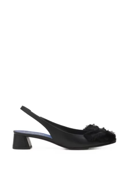Pantofi cu toc Lanvin cu funde slingback negru