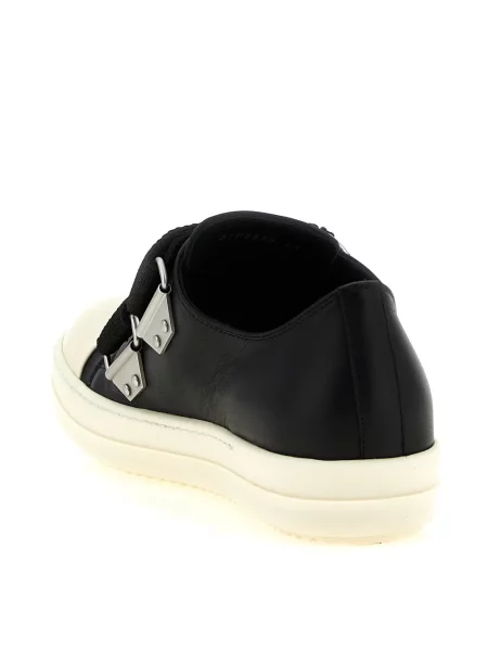 Sneakerși Rick Owens din piele cu bretele negru