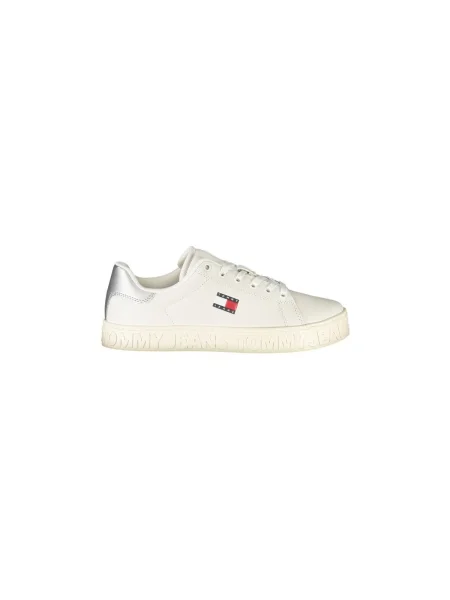 Tommy Jeans Rövid szárú sportcipők Essential ekrü ezüst