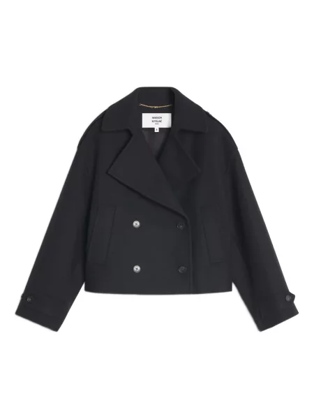 Palton Maison Kitsune negru