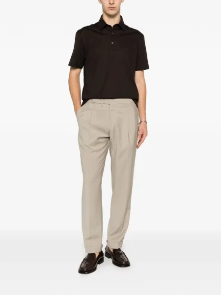 Tricou polo Zegna maro
