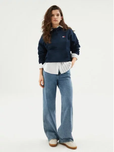 Tommy Jeans Mikina námořnická modř