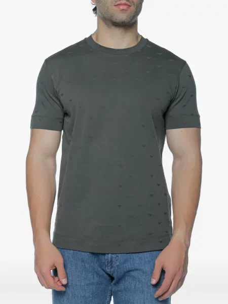 Tricou Emporio Armani cu autograf gri