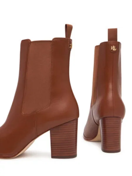 Polokozačky LAUREN RALPH LAUREN hnědé