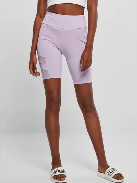 Pantaloni scurți pentru ciclism Urban Classics cu talie înaltă plasă gri