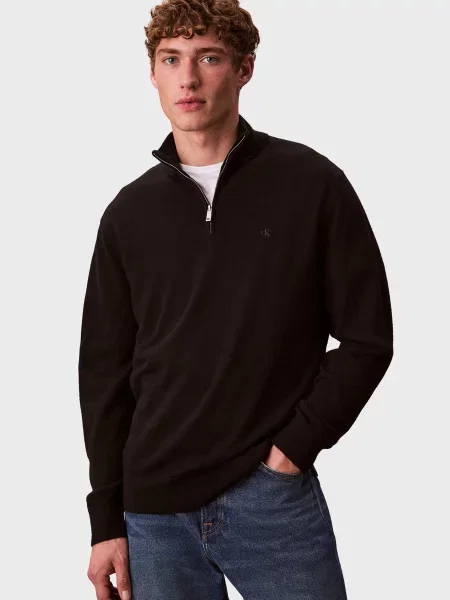 Шерстяной свитер Calvin Klein черный