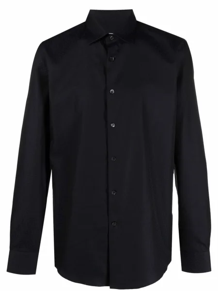 Košile Ferragamo s potiskem modrá