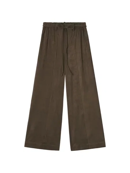 Pantaloni Tout A Coup cu cordon maro