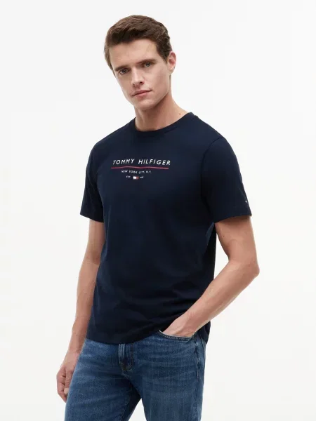 TOMMY HILFIGER Majica marine / rdeča bela