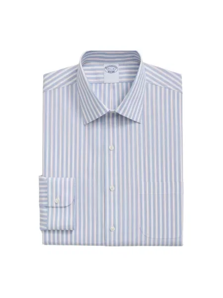 Koszula Brooks Brothers biznesowa z kołnierzem niebieska