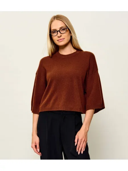 Marella De cașmir pulover Mllordine | Cropped Fit maro