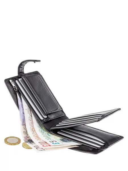 Кожаный кошелек Visconti черный