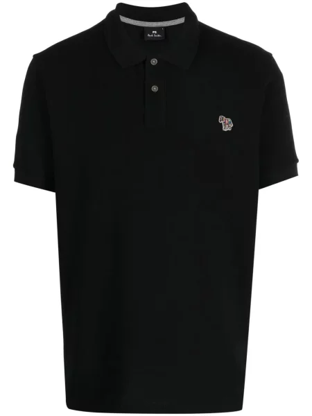 Tricou polo Ps Paul Smith cu model zebră negru