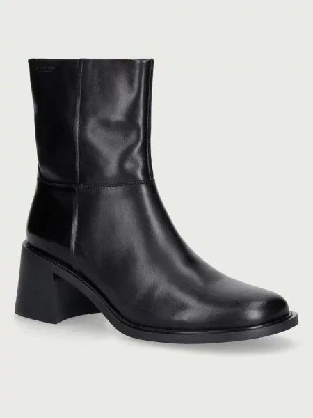 Vagabond Shoemakers botki na niskim skórzane VEGA czarne