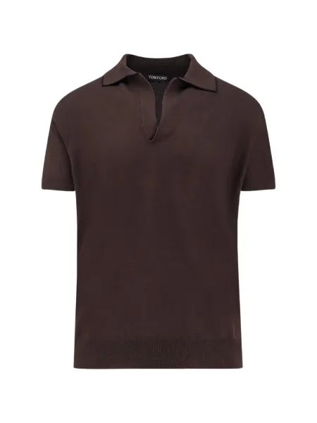 Gulerat tricou Tom Ford maro