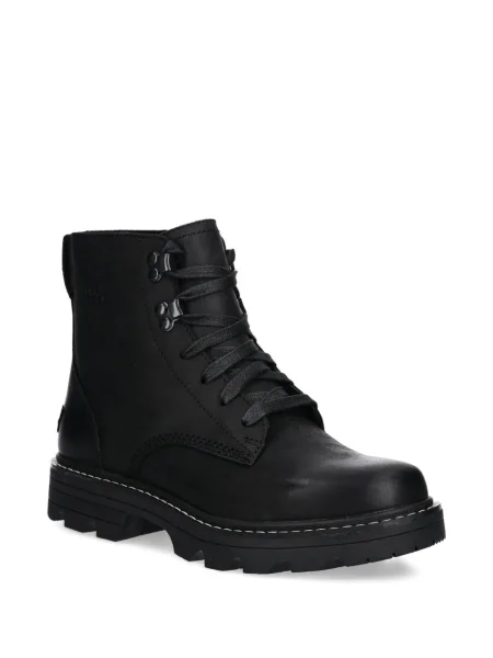 Botine Sorel cu șireturi din dantelă negru