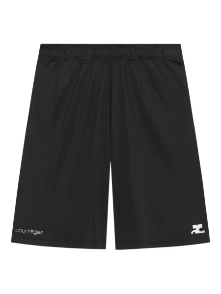Pantaloni scurți Courreges negru