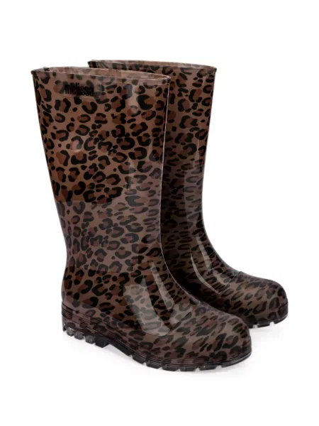 Botine Melissa cu imagine cu model leopard maro