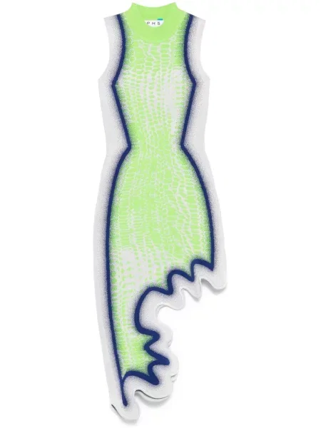 Sukienka Ph5 asymetryczna garniturowa zielona