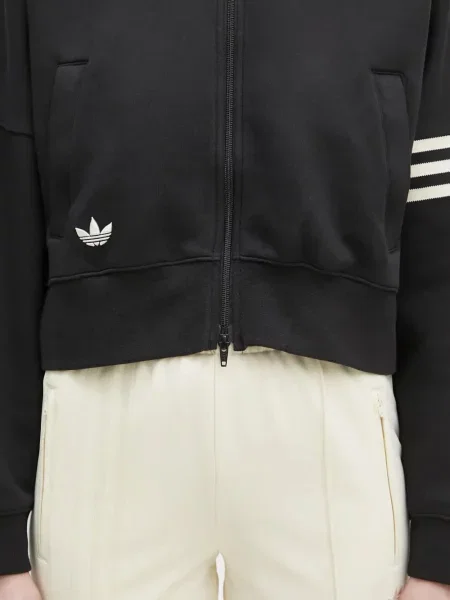 Polo Adidas cu dungi cu imagine negru