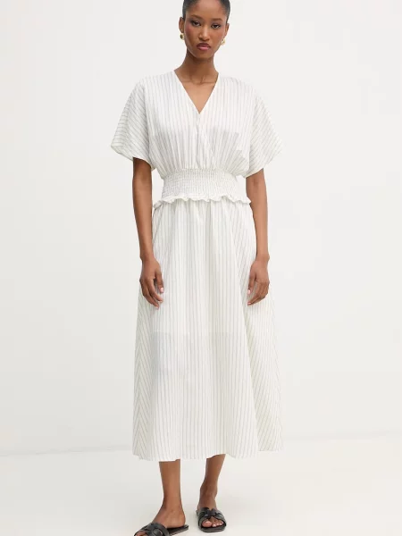 Liu Jo sukienka letnia z modalem beżowa