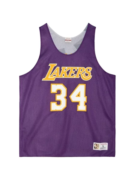 Reversibil cămașă Mitchell & Ness plasă violet