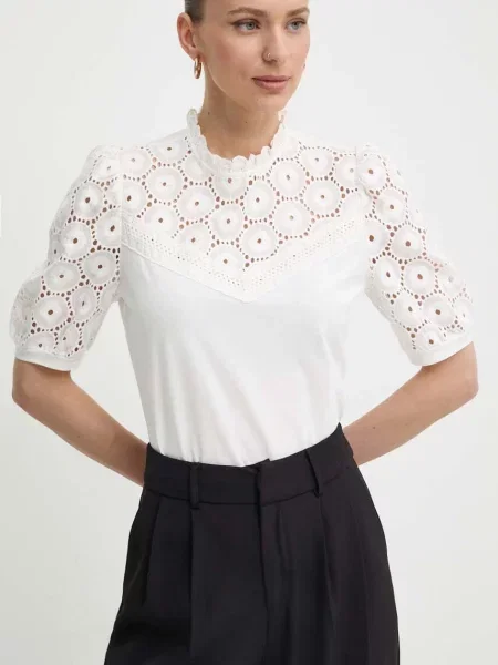 Bluză Morgan din dantelă alb