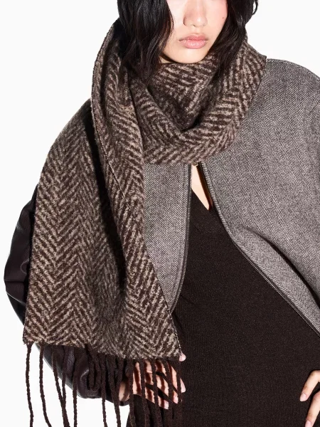 Armani Exchange Шарф коричневий